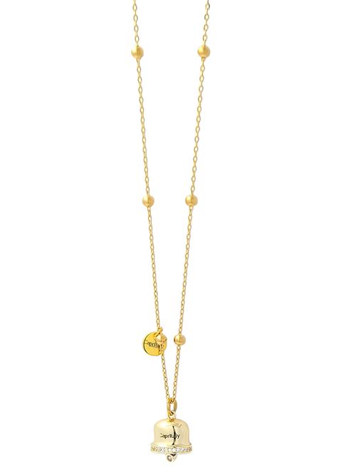 Collana con Campanella personalizzabile Capritaly gioielli | MAXICOLLANACAMPANELLADICAPRIORO
